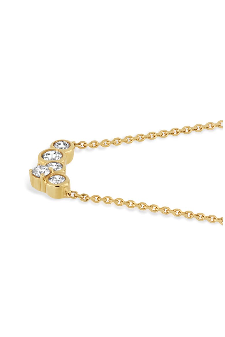 18K Gold Monaco Diamond Bezel Pendant Necklace, Alternate, color, 18K YELLOW GOLD/ DIAMOND