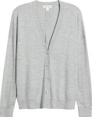 Nordstrom Asymmetrical Wool Blend Cardigan