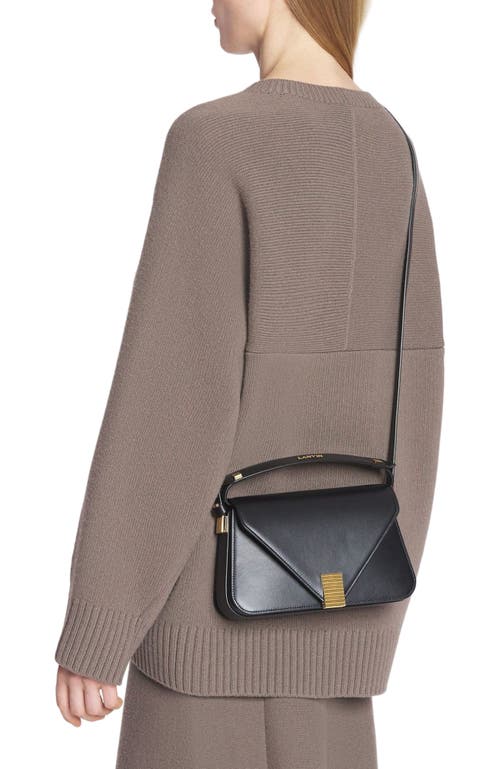 Shop Lanvin Concerto Arpège Leather Bag In Black