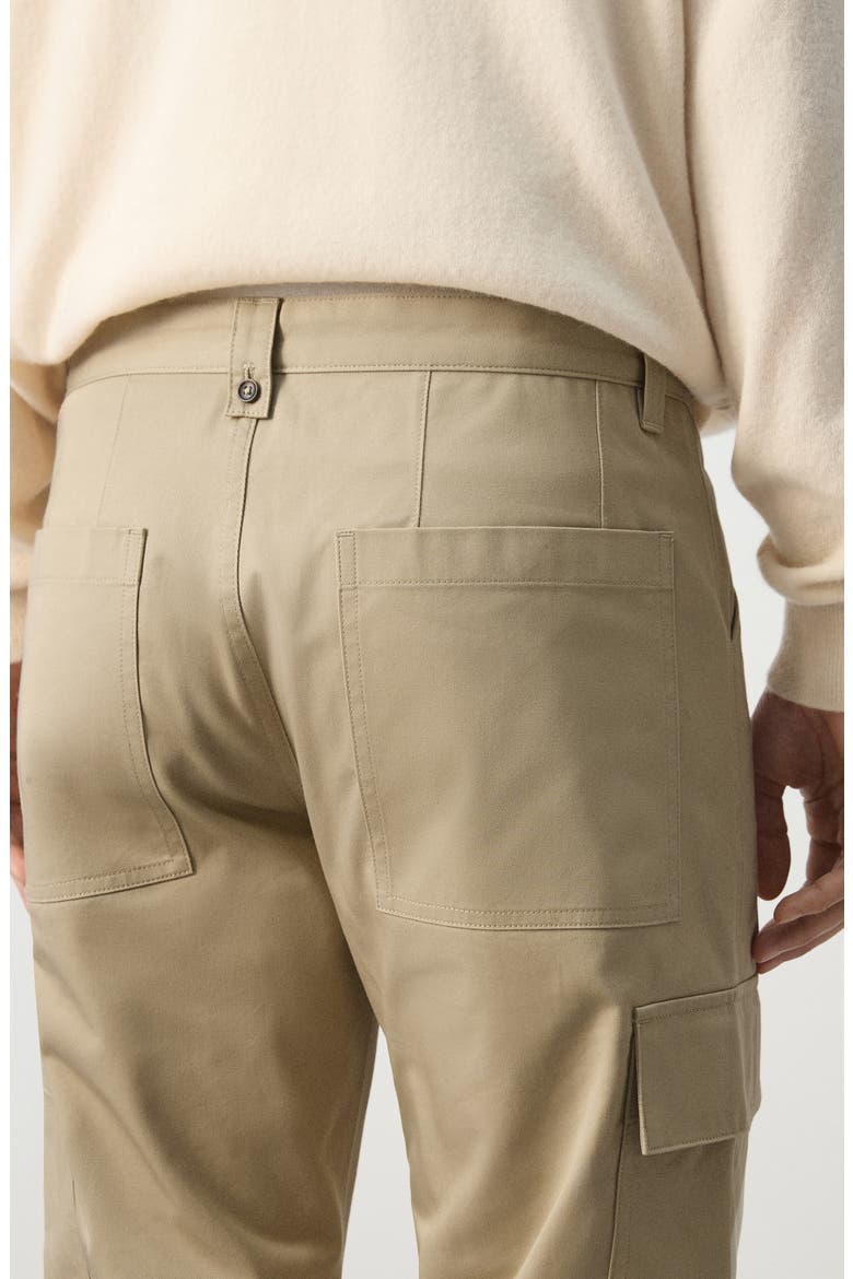 Regular Fit Cotton Cargo Pants, Alternate, color, BEIGE