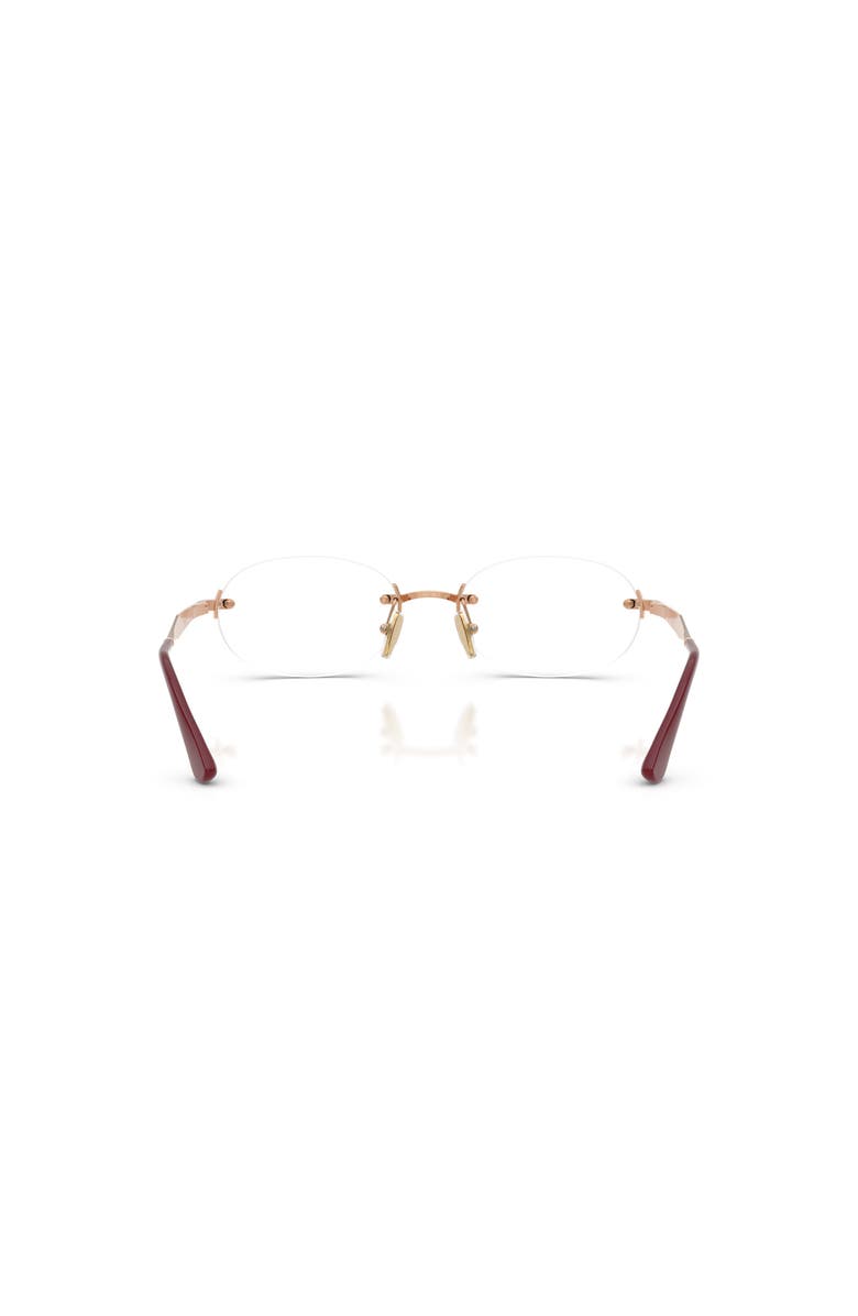 Vogue Eyewear 53mm Oval optical glasses, Alternate, color, Pink