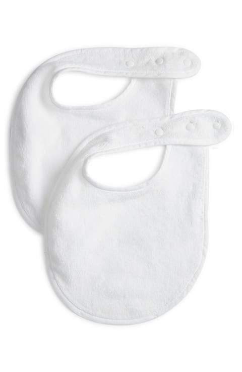 Set of 2 Organic Cotton Terry Bibs