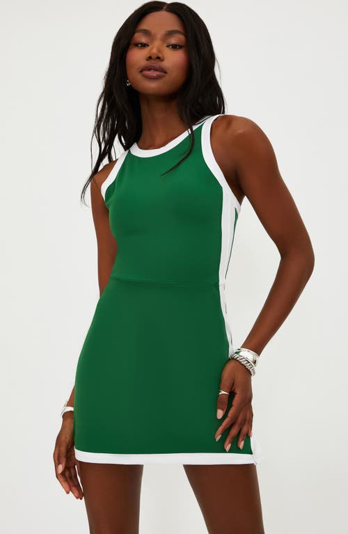 Beach Riot Zephyra Skirted Romper In Green