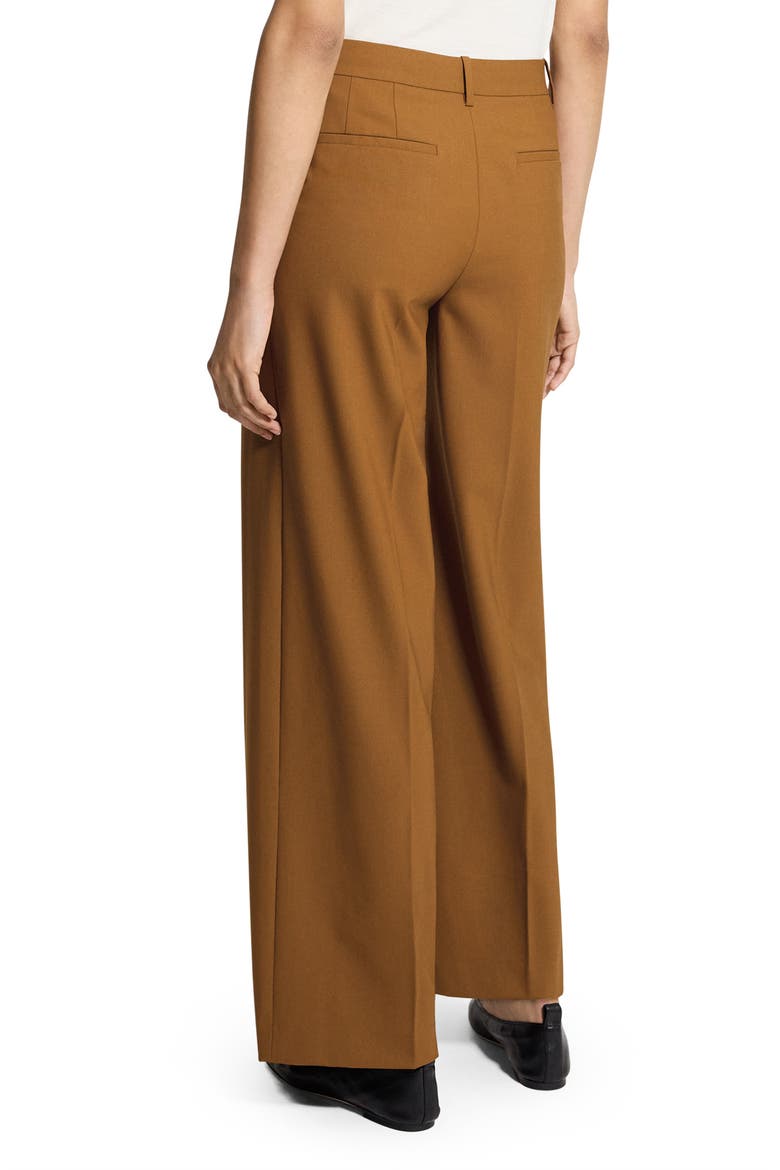 Stretch Wool Pants, Alternate, color, DARK COGNAC