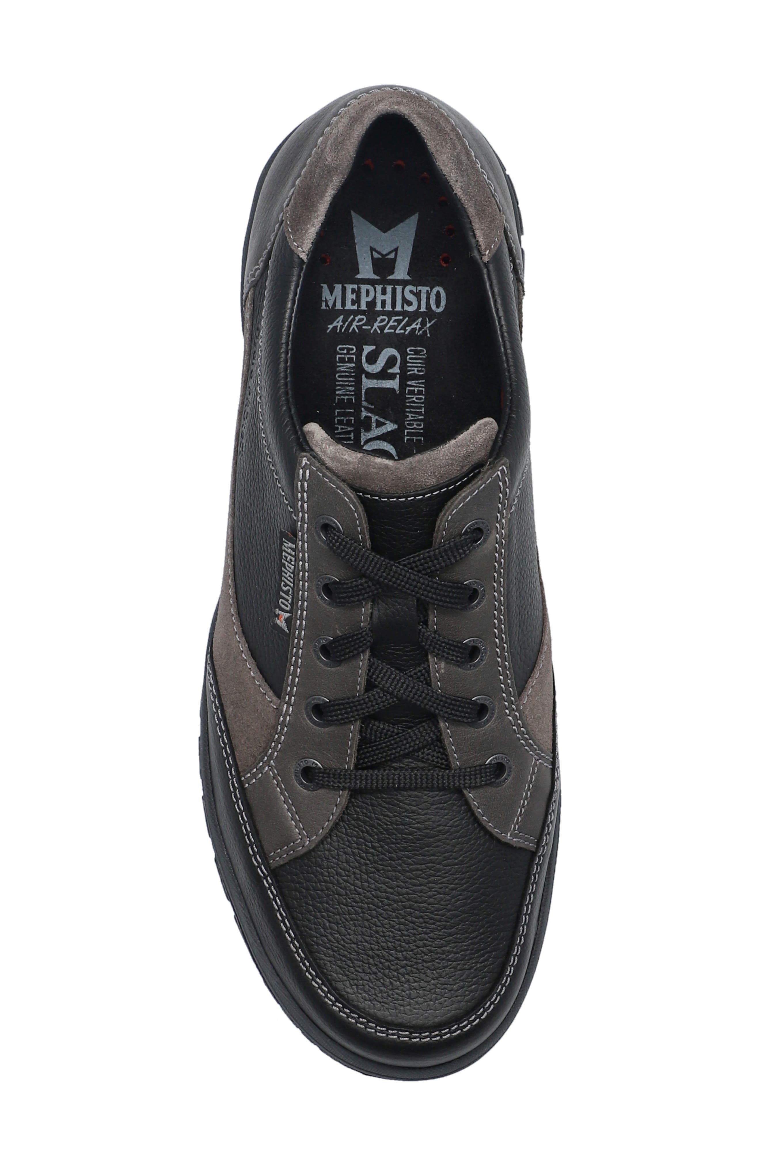 Mephisto &#x27;Paco&#x27; Waterproof Walking Sneaker, Alternate, color, Black Nevada