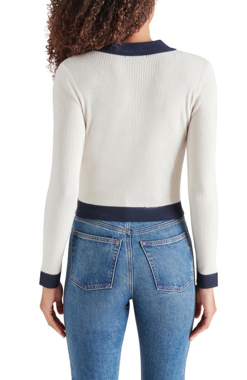Steve Madden Ayda Cardigan Sweater In White