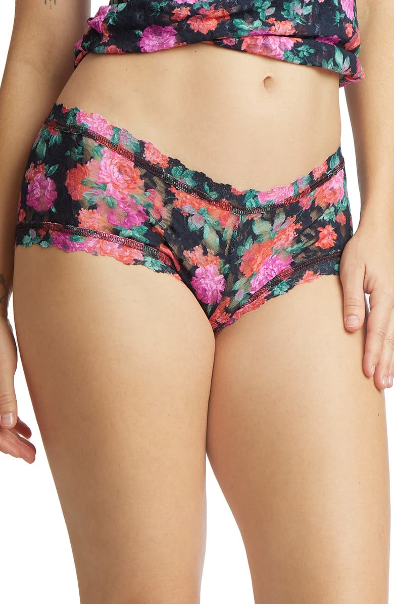 Hanky Panky Print Signature Lace Boyshorts, Main, color,
