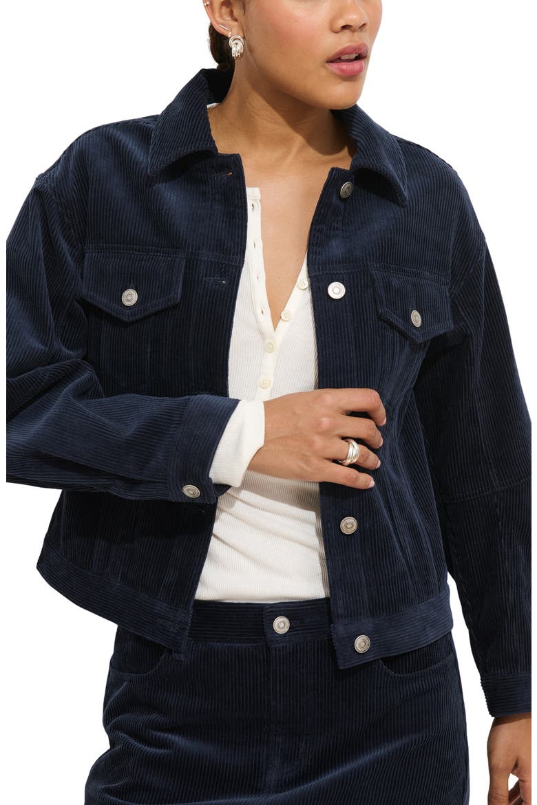 Camden Rider Corduroy Jacket, Main, color, DARK NAVY