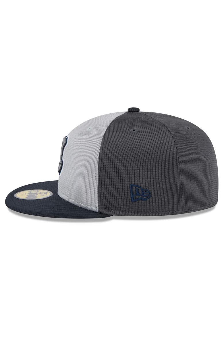 New Era Men's New Era  Gray/Navy Atlanta Braves 2025 Batting Practice 59FIFTY Fitted Hat, Alternate, color, 