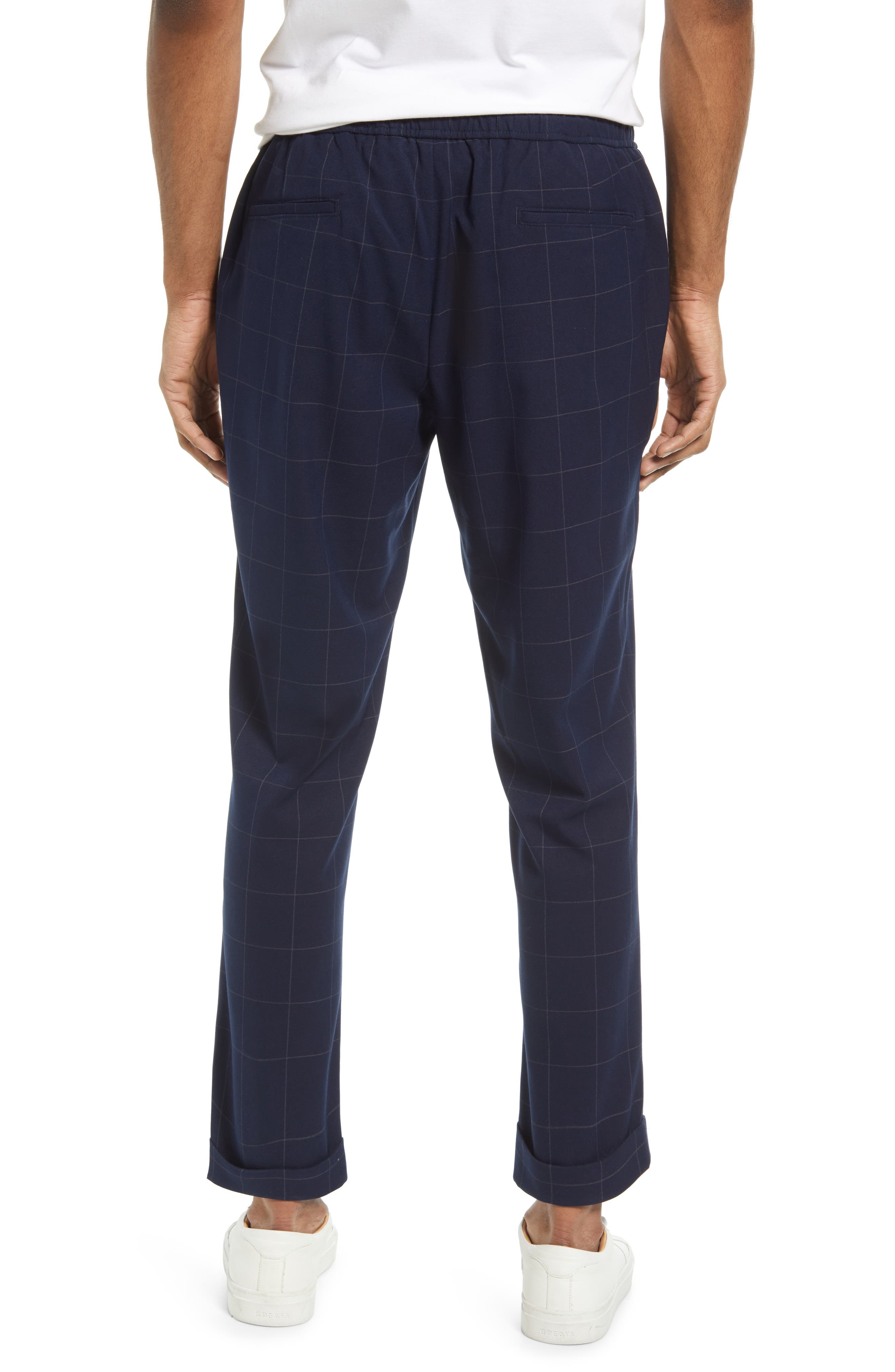 Men's E-Waist Plaid Stretch Pants - image 2