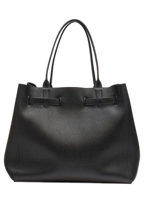 Tom Ford Large Audrey Grained Leather Tote In Black