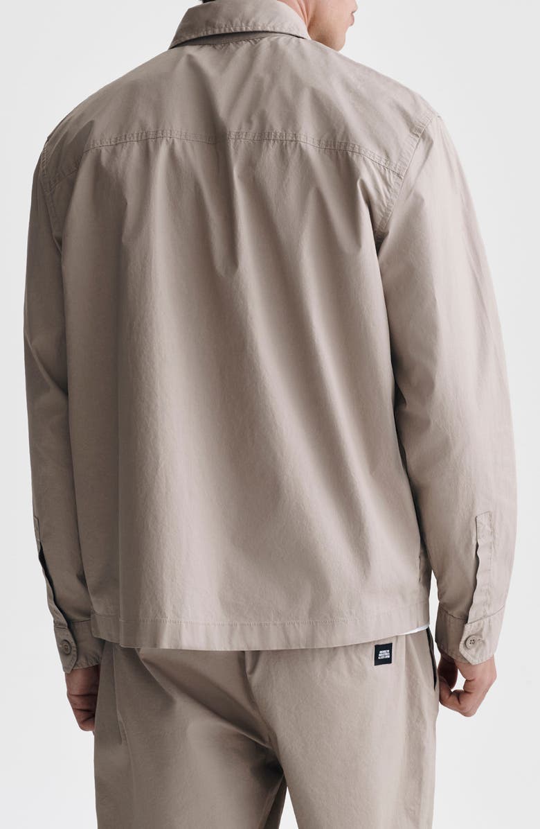 Brooklyn Industries Zip Front Cotton Overshirt, Alternate, color, 