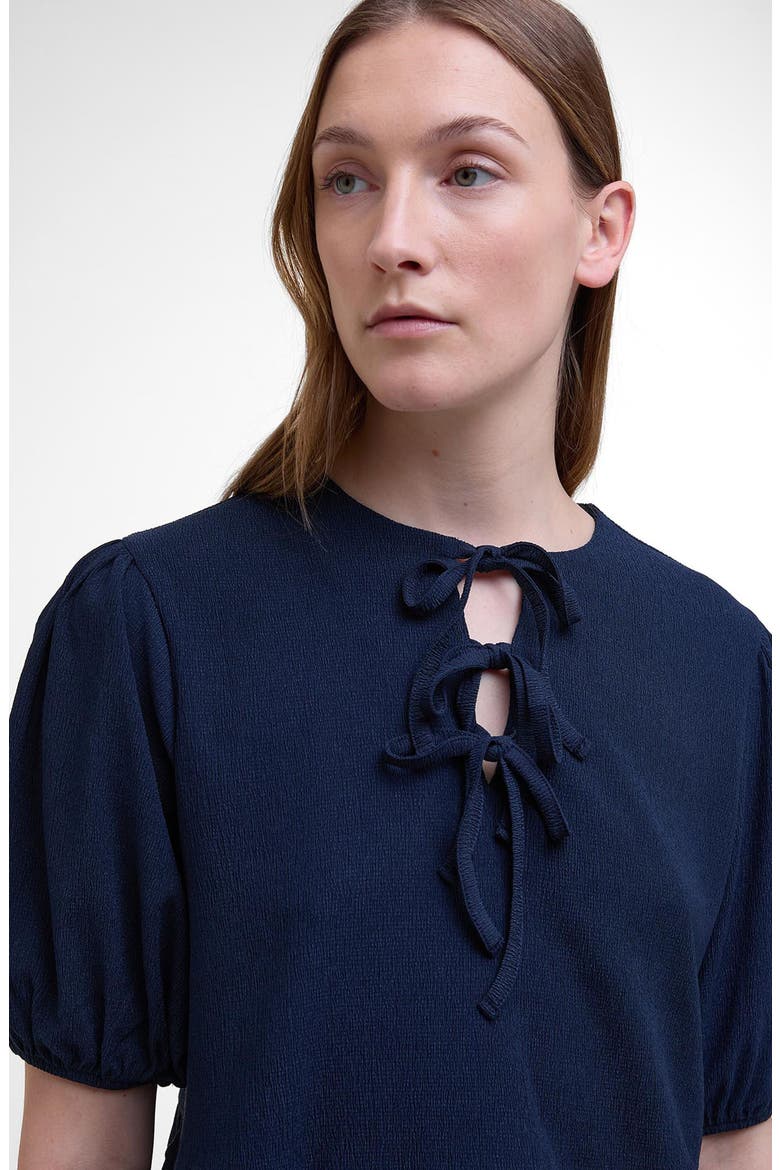 Louise Peplum Shirt, Alternate, color, NAVY