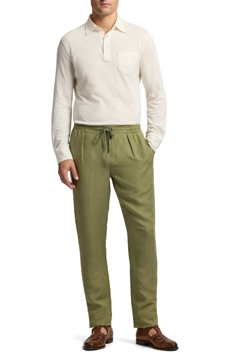 Long Sleeve Cotton & Cashmere Piqué Pocket Polo, Alternate, color, CLASSIC WHITE