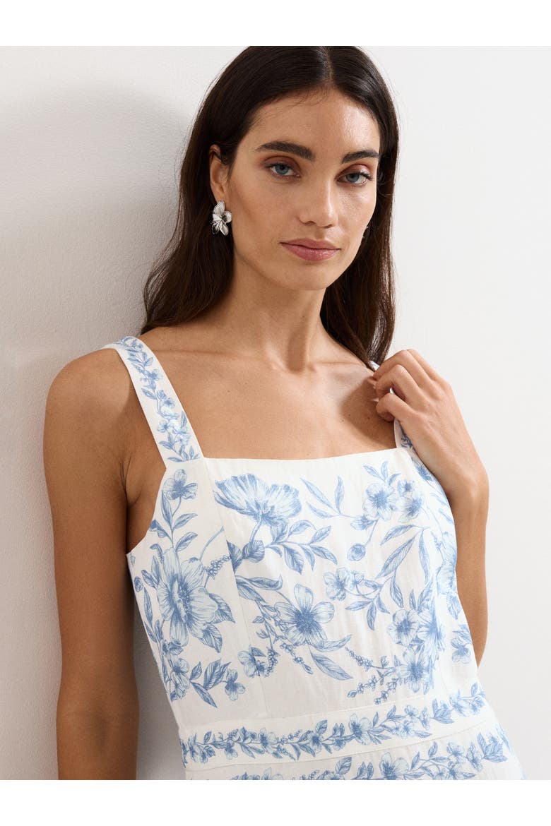 Torin Floral Dress, Alternate, color, Pale Blue