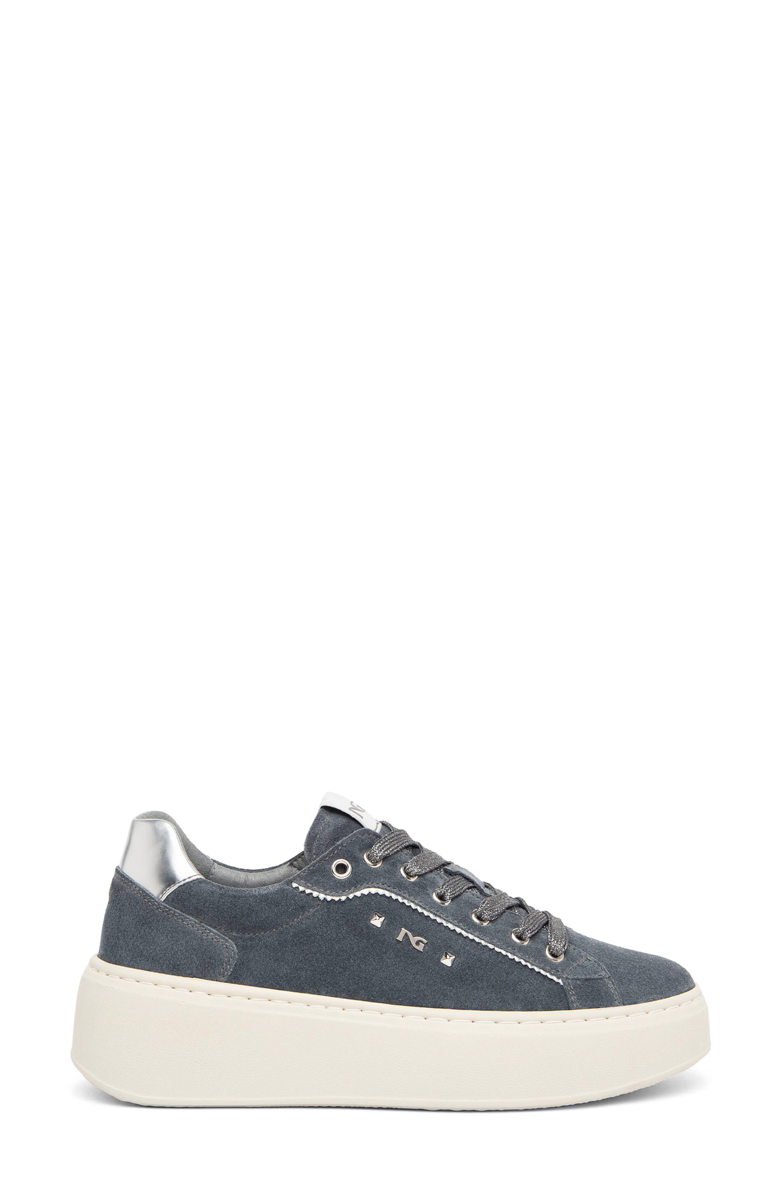 NeroGiardini Platform Sneaker, Alternate, color, Denim