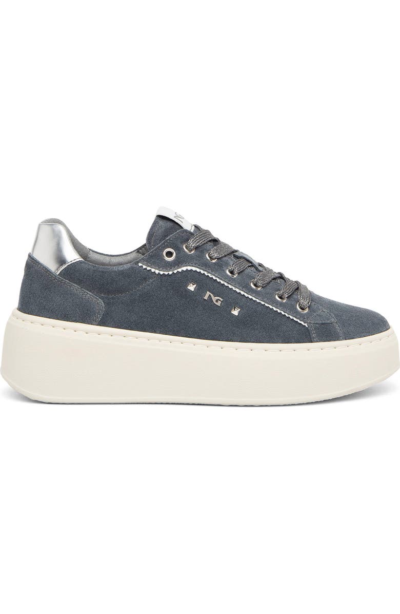 NeroGiardini Platform Sneaker, Alternate, color, Denim