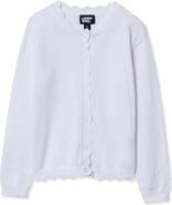 Lands' End Girls Scalloped Hem Cardigan