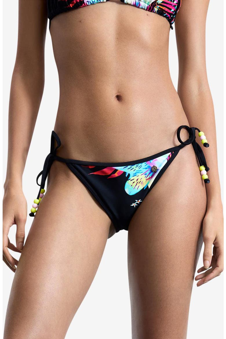 Side Tie Bikini Bottoms, Main, color, BLACK