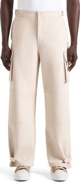 Manière De Voir Mathis Twill Signature Wide Leg Cargo Trousers