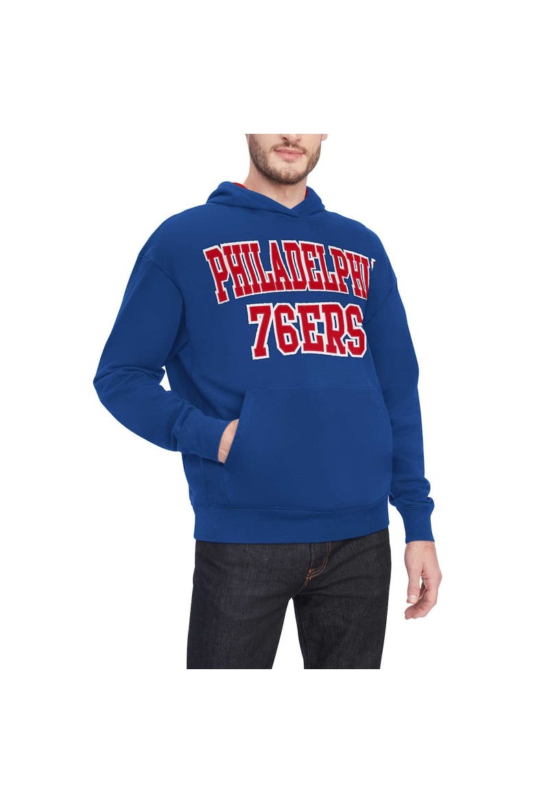 Men's Tommy Jeans Royal Philadelphia 76ers Greyson Pullover Hoodie, Alternate, color, Royal