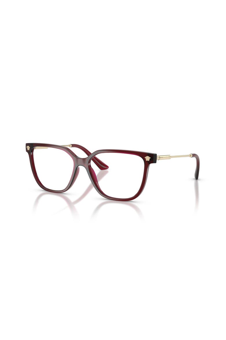 53mm Square optical glasses, Main, color, Red