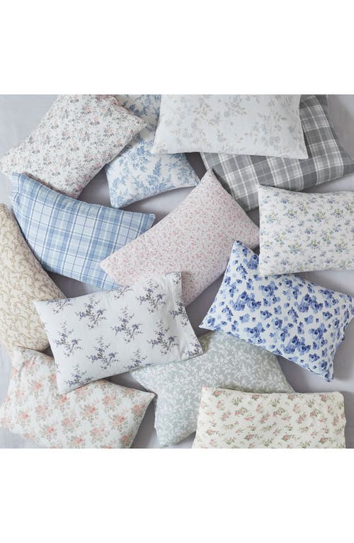 LAURA ASHLEY LAURA ASHLEY FAWNA FLORAL COTTON FLANNEL SHEET SET