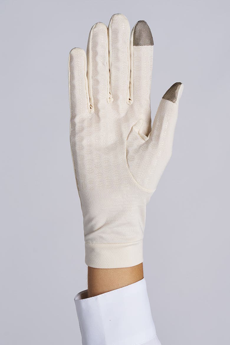 Gannett Full Finger UV Sun Gloves, UPF 50+ Sun Protection, Alternate, color, Vanilla