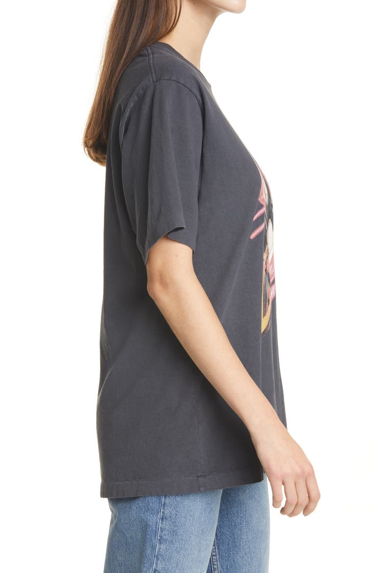 '80s Oversize Wonder Woman Graphic Tee, Alternate, color, WASHED BLACK