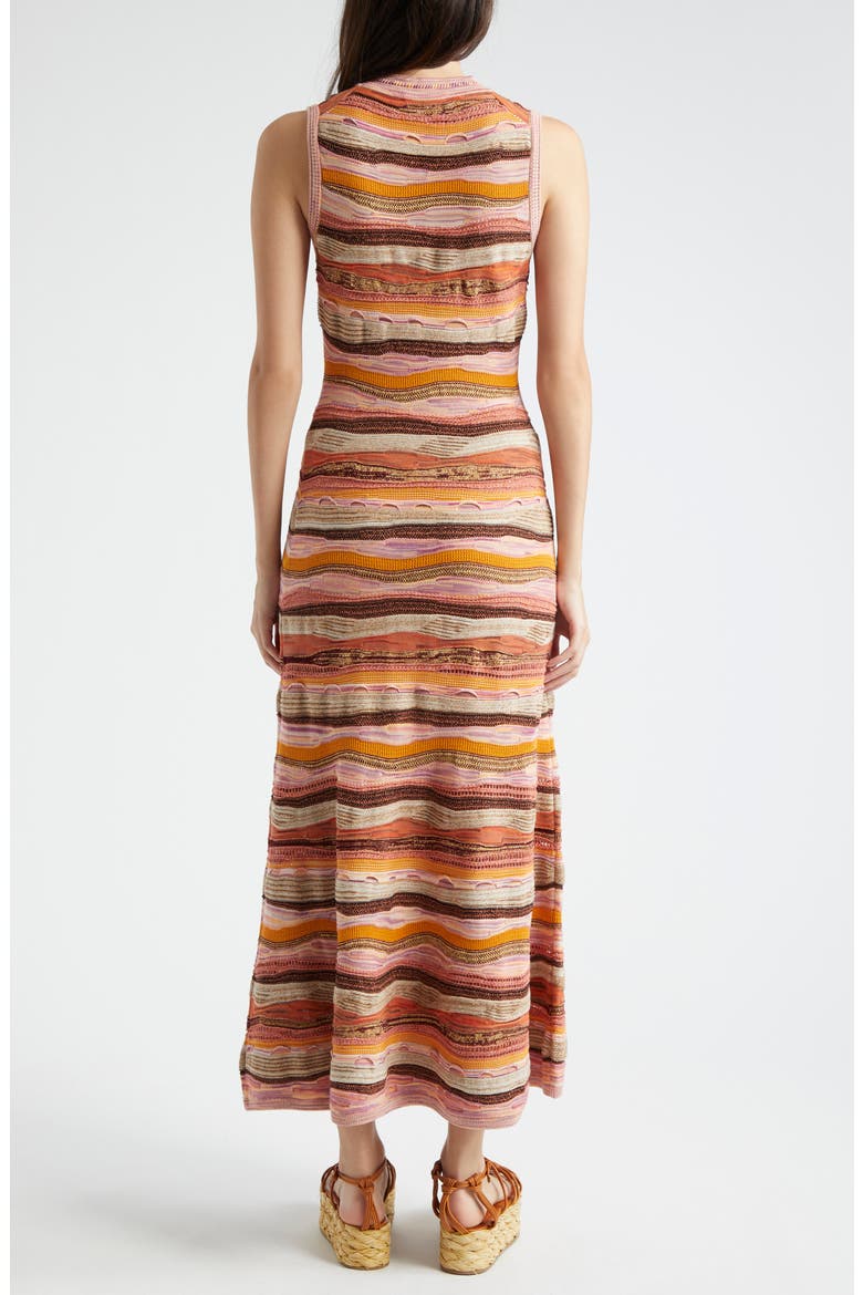 Fauna Knit Maxi Dress, Alternate, color, SUNSET