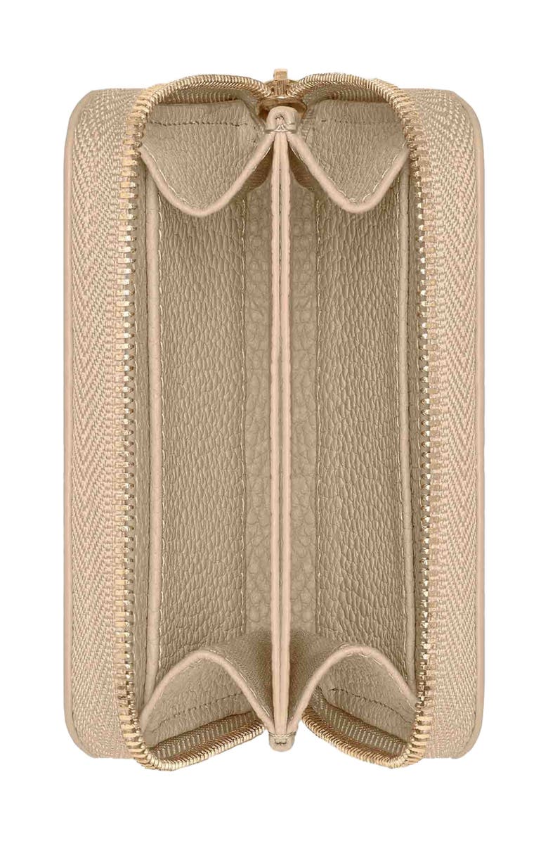 MAISON de SABRÉ Small Leather Zipped Wallet, Alternate, color, Saharan Nude