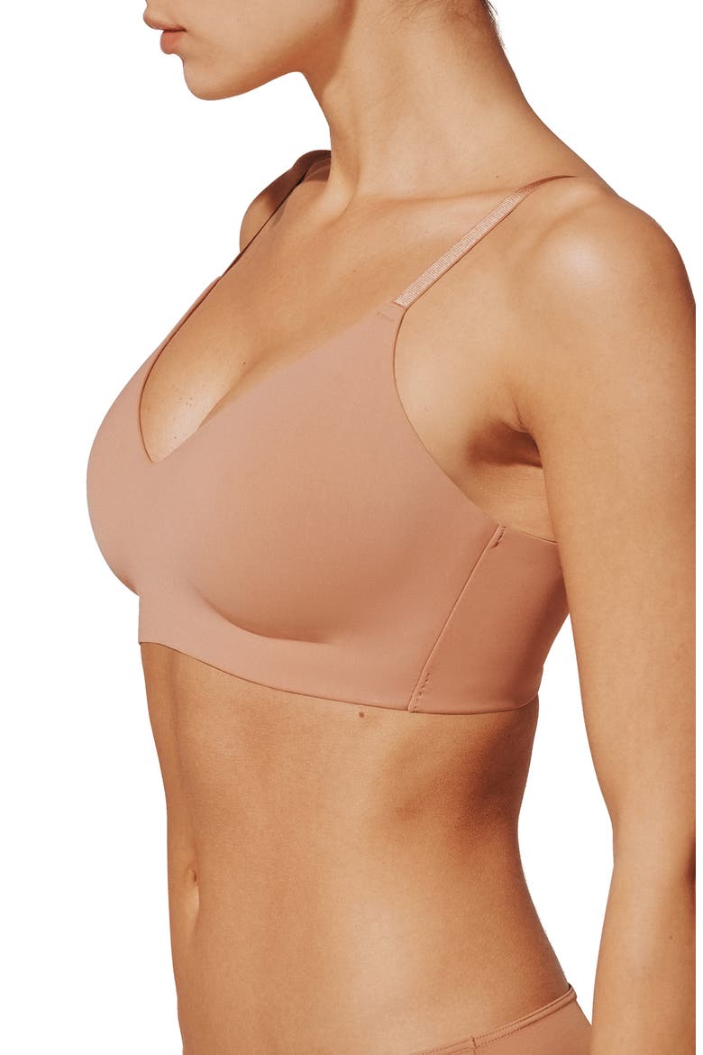 24/7® Classic Wireless Bra, Alternate, color, MOCHA