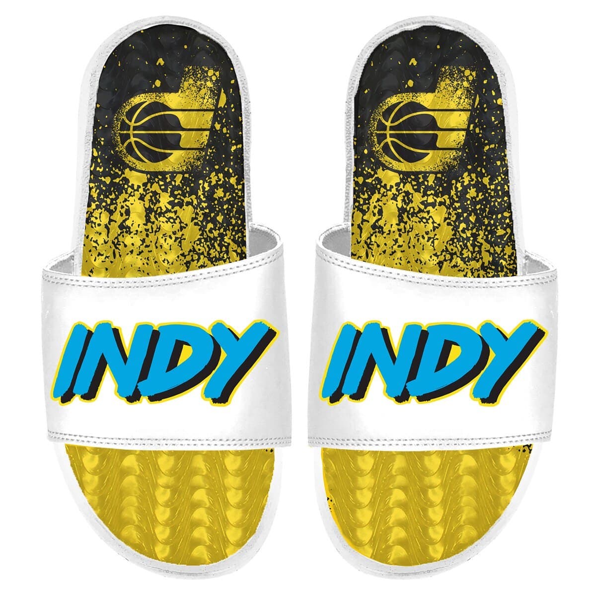 ISLIDE Men's ISlide Indiana Pacers 2024/25 City Edition Gel Slide Sandals, Alternate, color, 