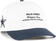 '47 Men's '47 White/Navy Dallas Cowboys Contemporary Two-Tone Hitch Adjustable Hat