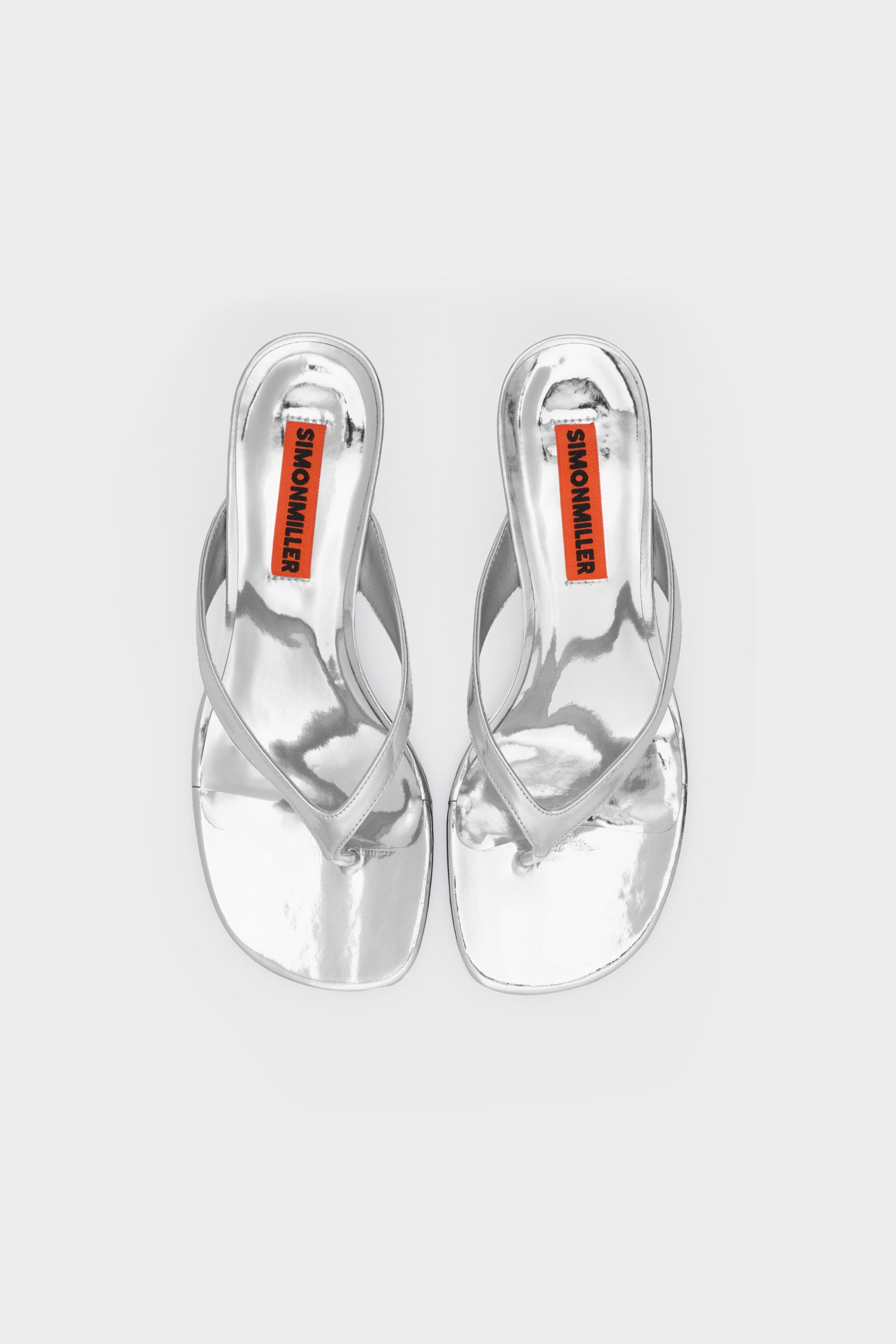 SIMONMILLER Beep Thong Sandal, Alternate, color, Silver