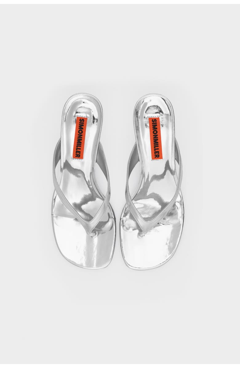 SIMONMILLER Beep Thong Sandal, Alternate, color, Silver