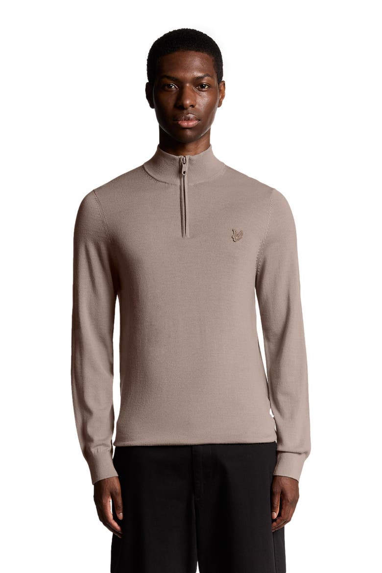 Eagle Merino Quarter Zip Sweater, Alternate, color, Cinder