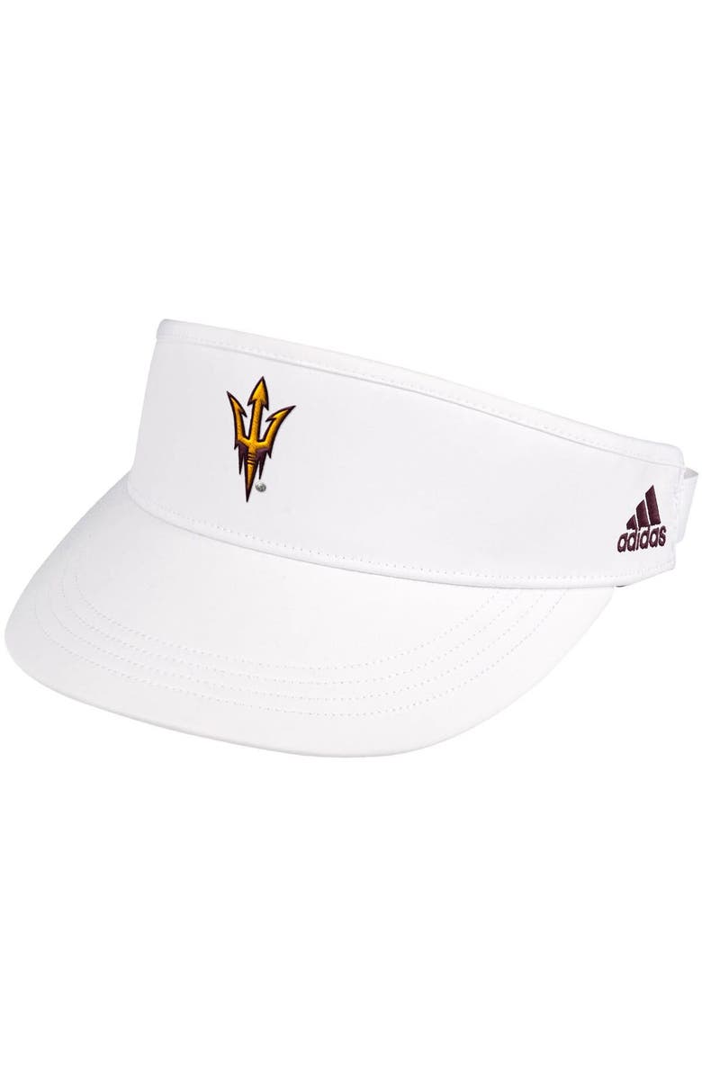 adidas Men's adidas White Arizona State Sun Devils Sideline Coaches AEROREADY High Visor, Main, color, 