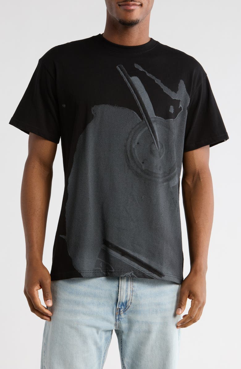 ICECREAM Spilled Milk Graphic T-Shirt, Main, color, Black