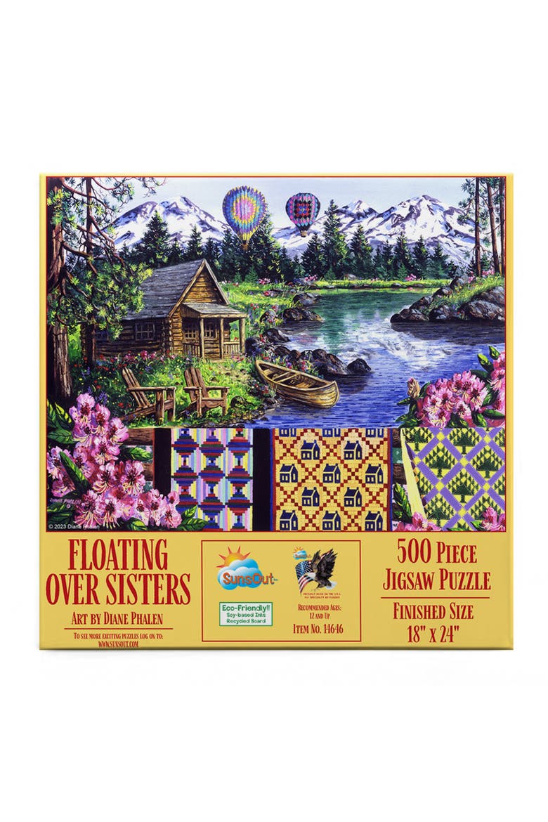 Floating over Sisters 500 piece Jigsaw Puzzle for Adults, Alternate, color, Multicolor