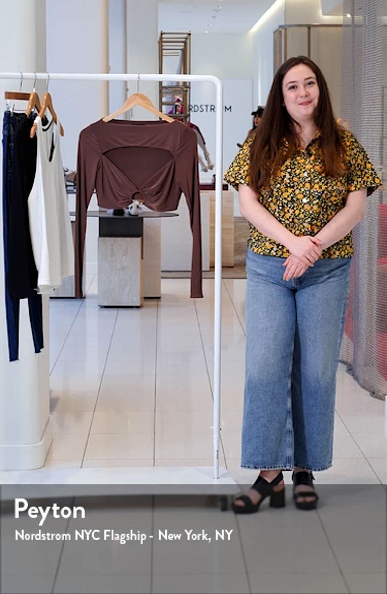 Ring Detail Cutout Crop Top, sales video thumbnail