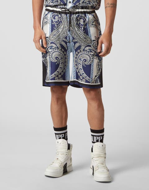 Silk Shorts Paisley Foulard Men