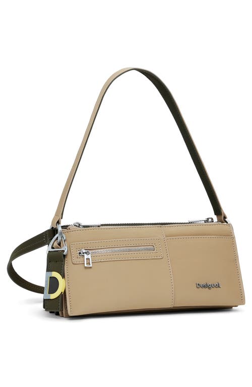 Desigual 2-in1 Shoulder Bag In Sand