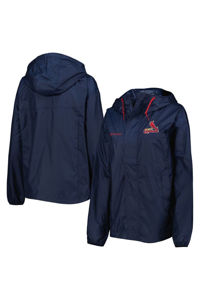Women's Columbia Navy St. Louis Cardinals Flash Challenger Windbreaker Jacket, Main, color, Navy