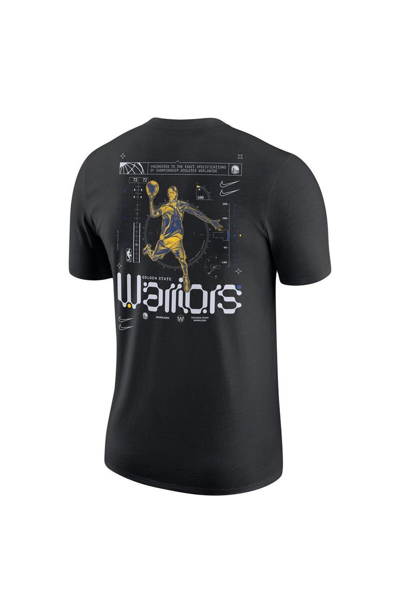 Nike Men's Nike Black Golden State Warriors Courtside Air Traffic Control Max90 T-Shirt, Alternate, color, Black