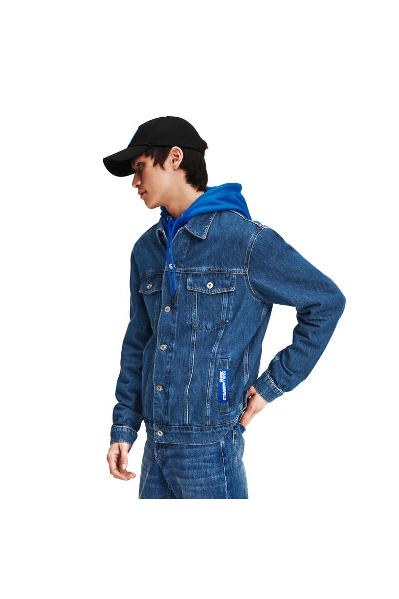Denum Blue Color Code Karl Lagerfeld Jeans Men's Denim Jacket (Men) | Nordstrom