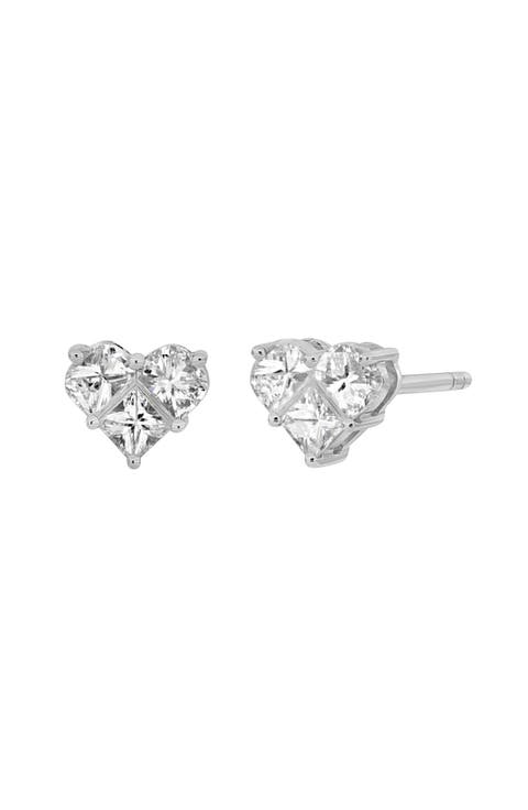 Maya Diamond Heart Stud Earrings (Nordstrom Exclusive)