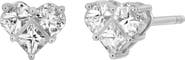 Bony Levy Maya Diamond Heart Stud Earrings