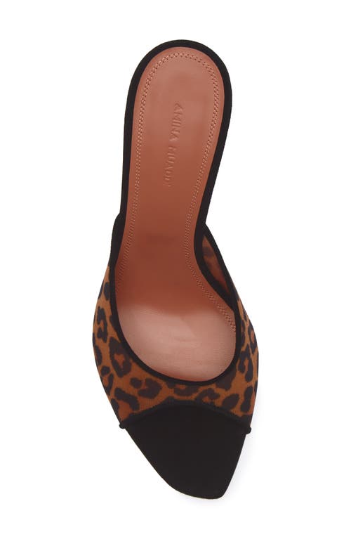 Amina Muaddi Alexa 95 Leopard-print Mesh Mules In Animal Print