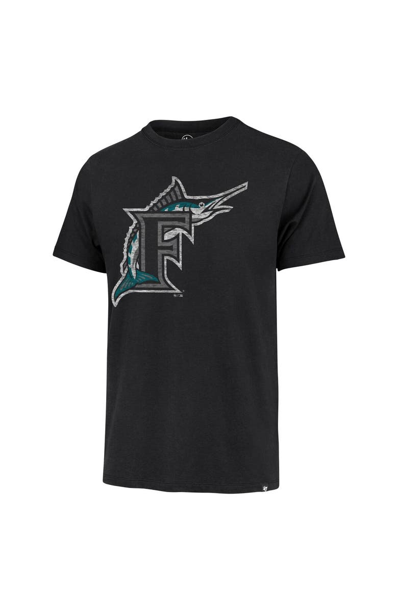 '47 Men's '47 Black Miami Marlins Premier Franklin T-Shirt, Alternate, color, Black